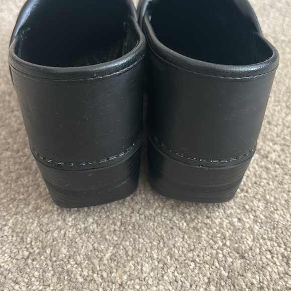 Dansko Professional Cabrio Black Leather Clog Size 38 N - Picture 5 of 11